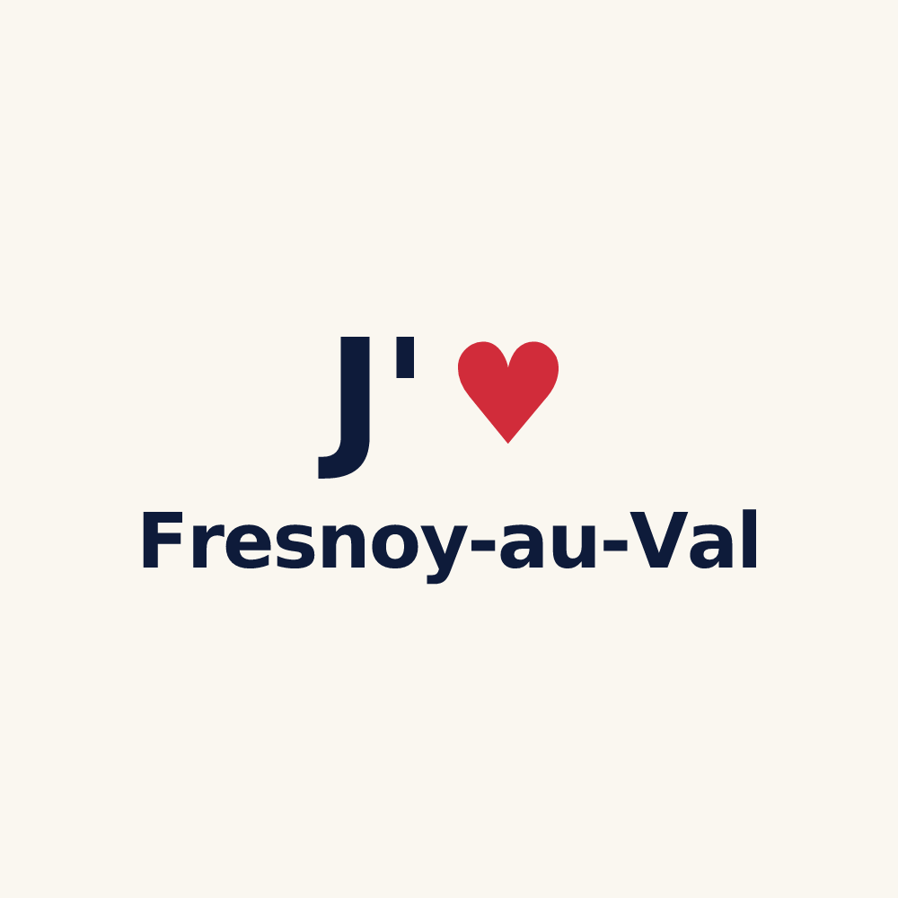 Tasse personnalisée Fresnoy-au-Val — design J'aime Fresnoy-au-Val
