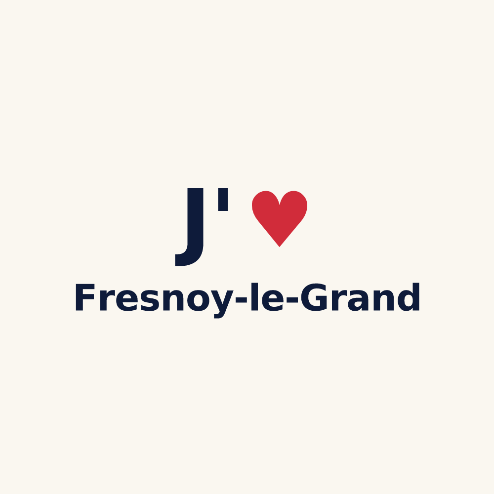 Tasse personnalisée Fresnoy-le-Grand — design J'aime Fresnoy-le-Grand