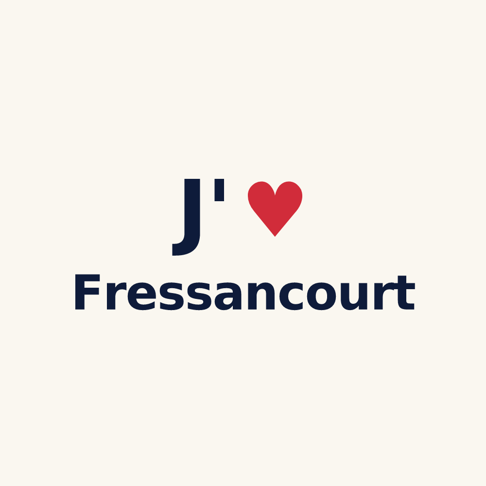 Tasse personnalisée Fressancourt — design J'aime Fressancourt