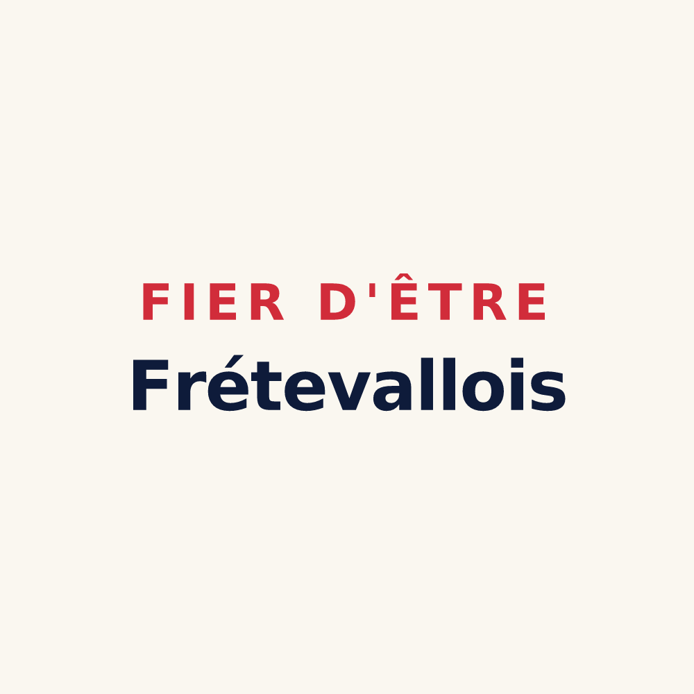 Tasse « Fier d'être Frétevallois » — design pour Fréteval