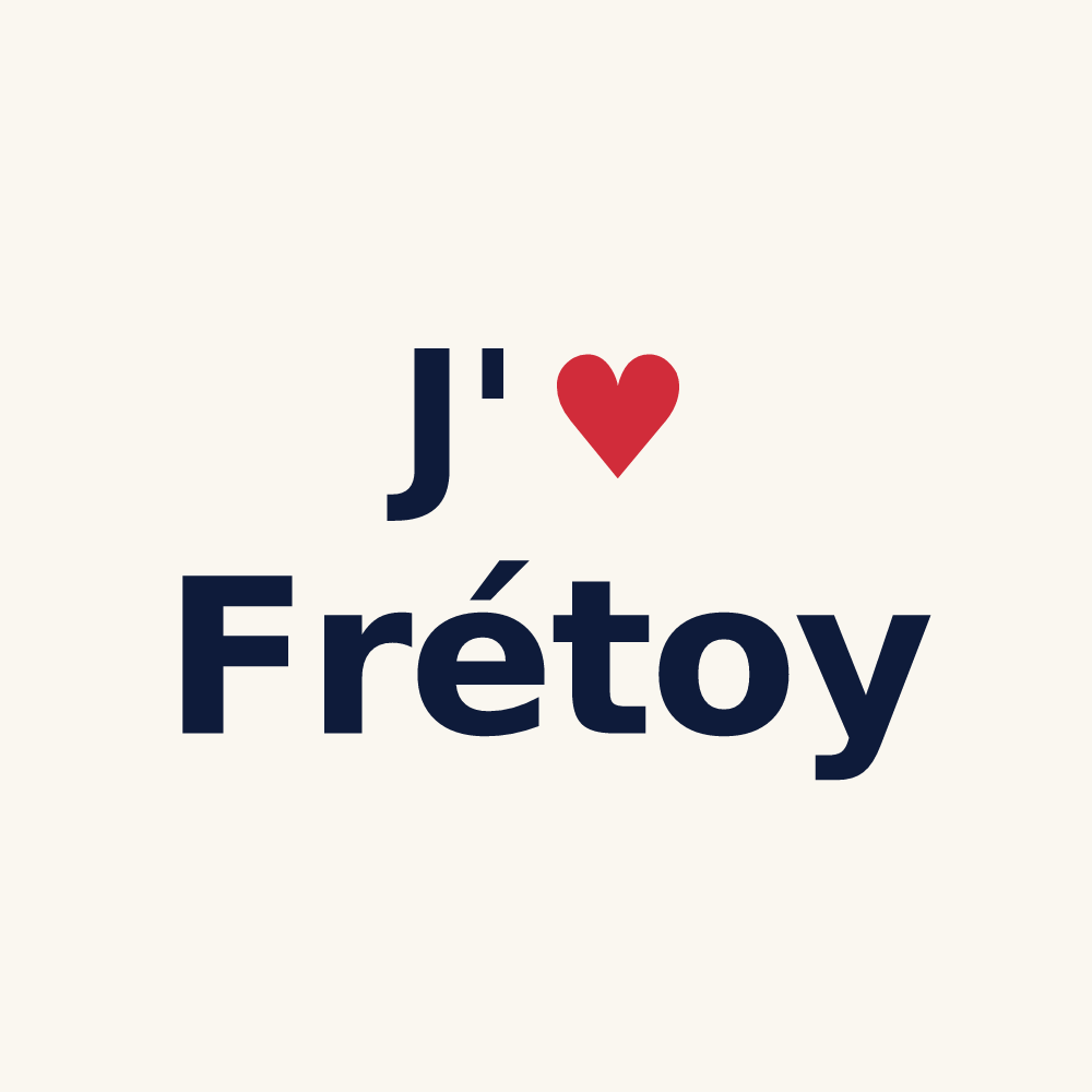 Tasse personnalisée Frétoy — design J'aime Frétoy