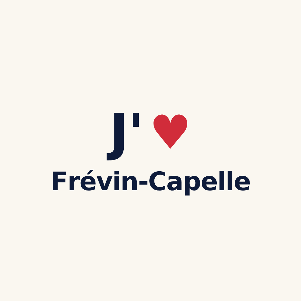 Tasse personnalisée Frévin-Capelle — design J'aime Frévin-Capelle