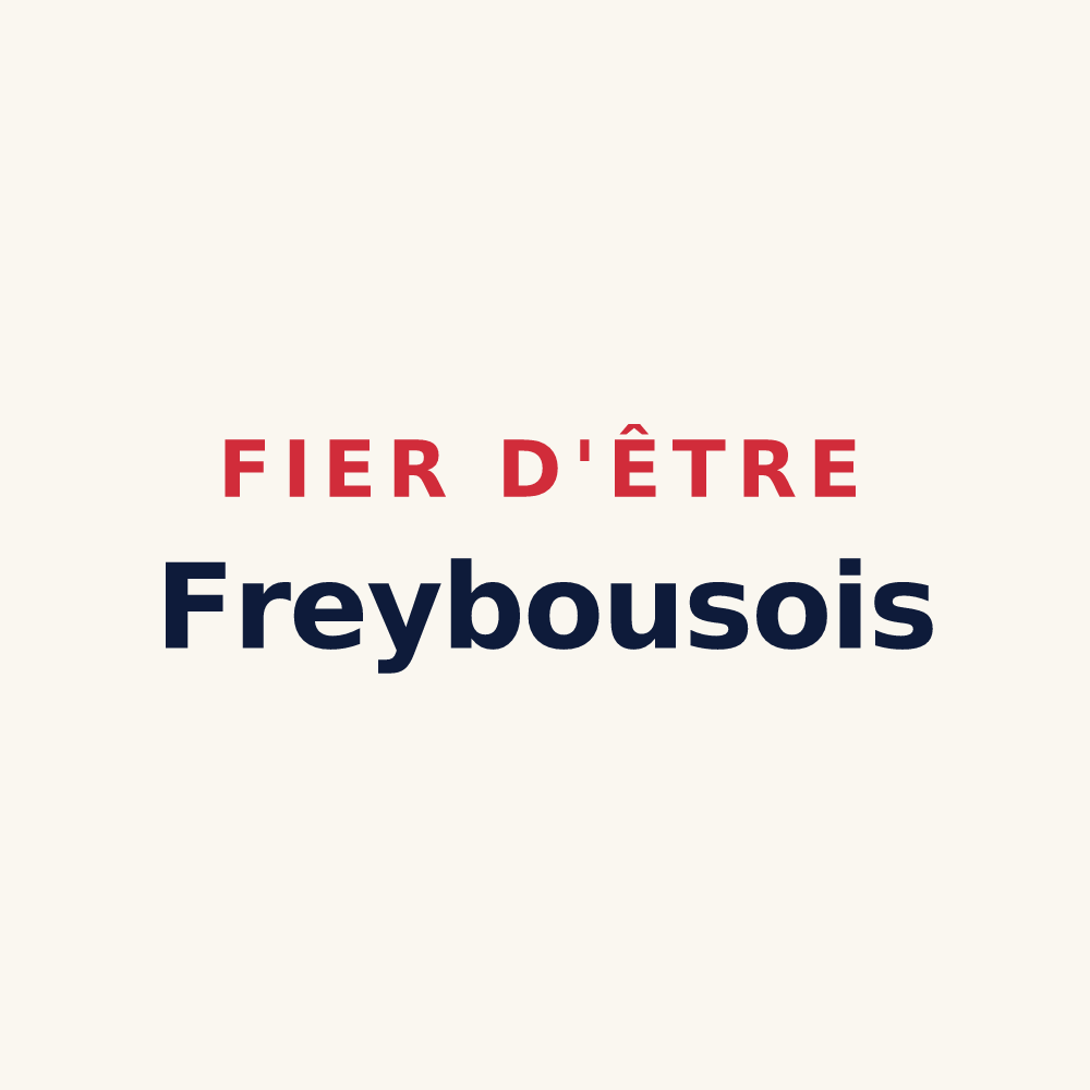 Tasse « Fier d'être Freybousois » — design pour Freybouse