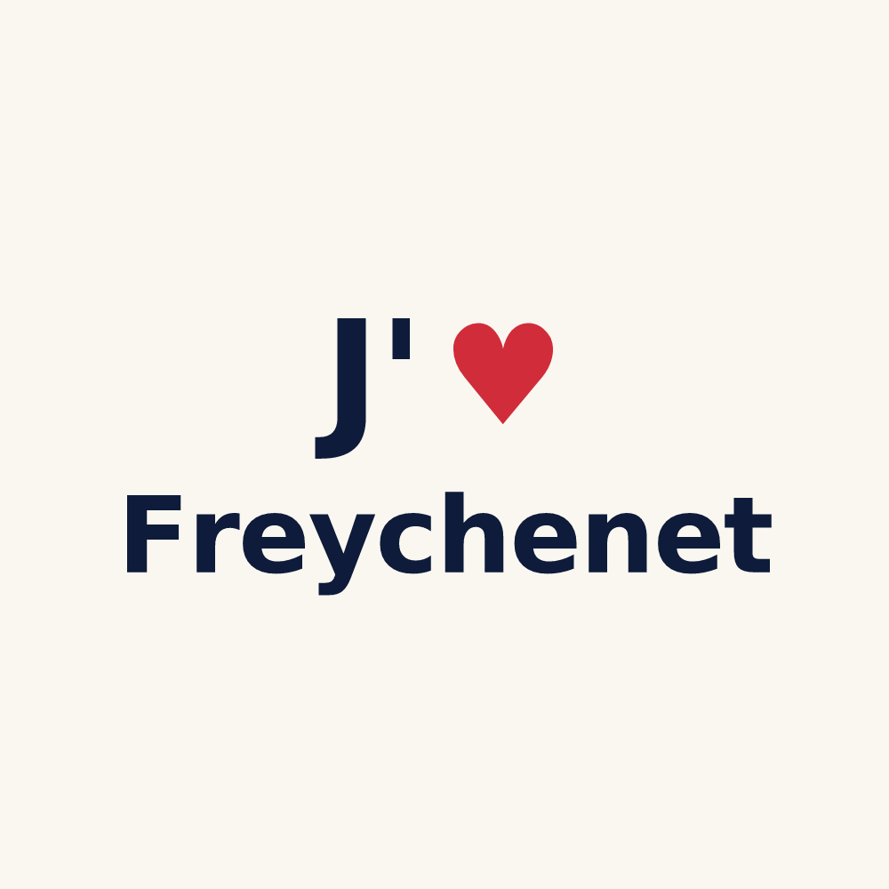 Tasse personnalisée Freychenet — design J'aime Freychenet