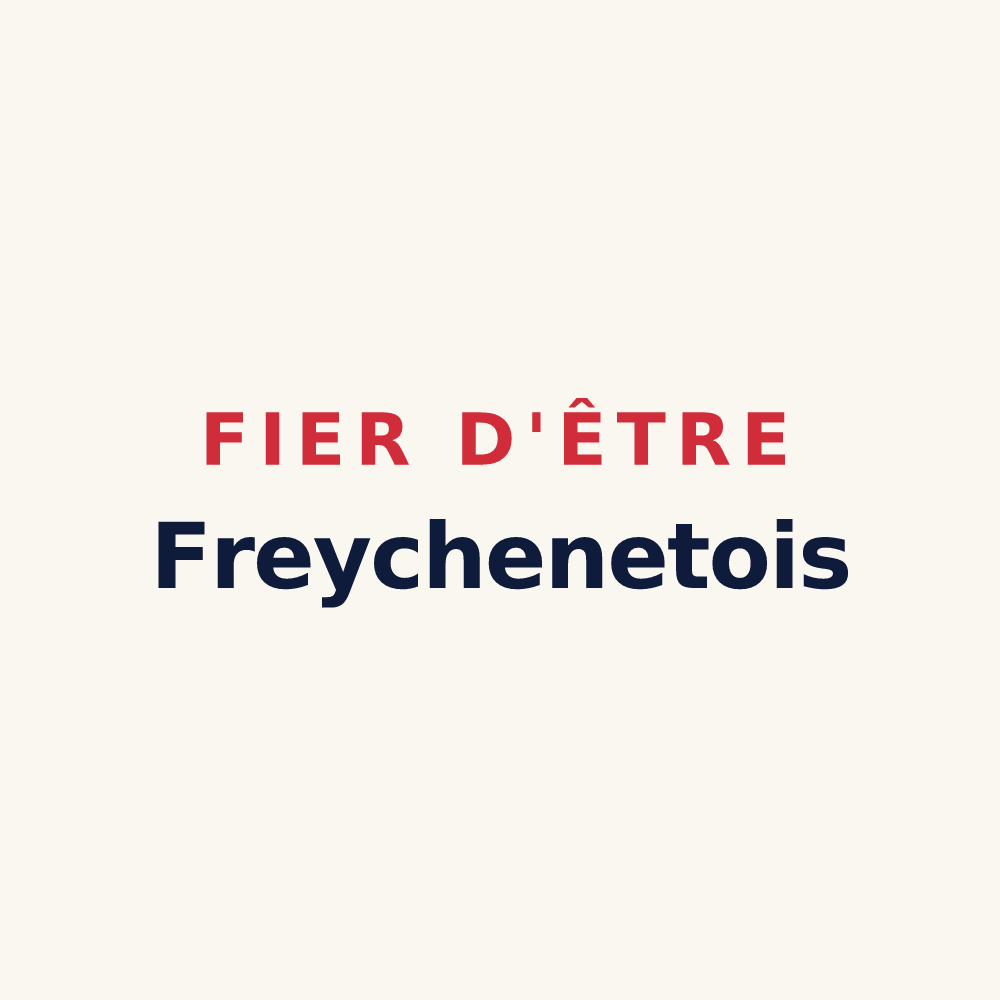 Tasse « Fier d'être Freychenetois » — design pour Freychenet