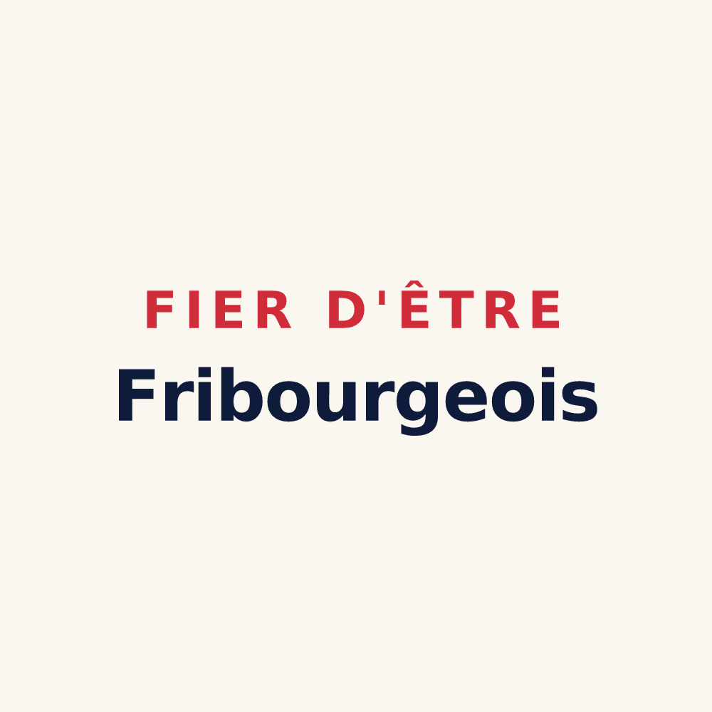Tasse « Fier d'être Fribourgeois » — design pour Fribourg