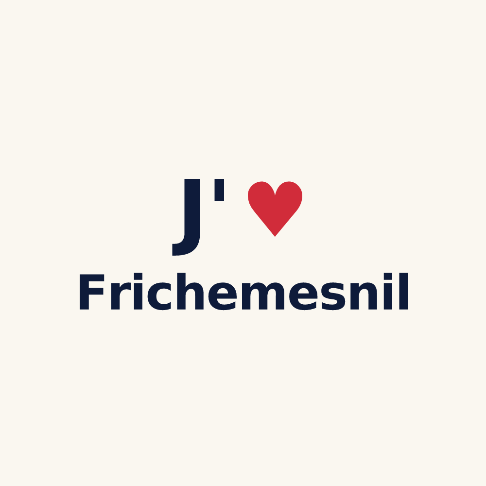 Tasse personnalisée Frichemesnil — design J'aime Frichemesnil