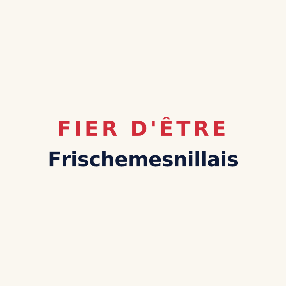 Tasse « Fier d'être Frischemesnillais » — design pour Frichemesnil