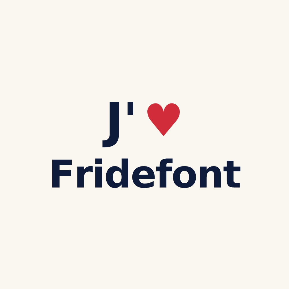 Tasse personnalisée Fridefont — design J'aime Fridefont
