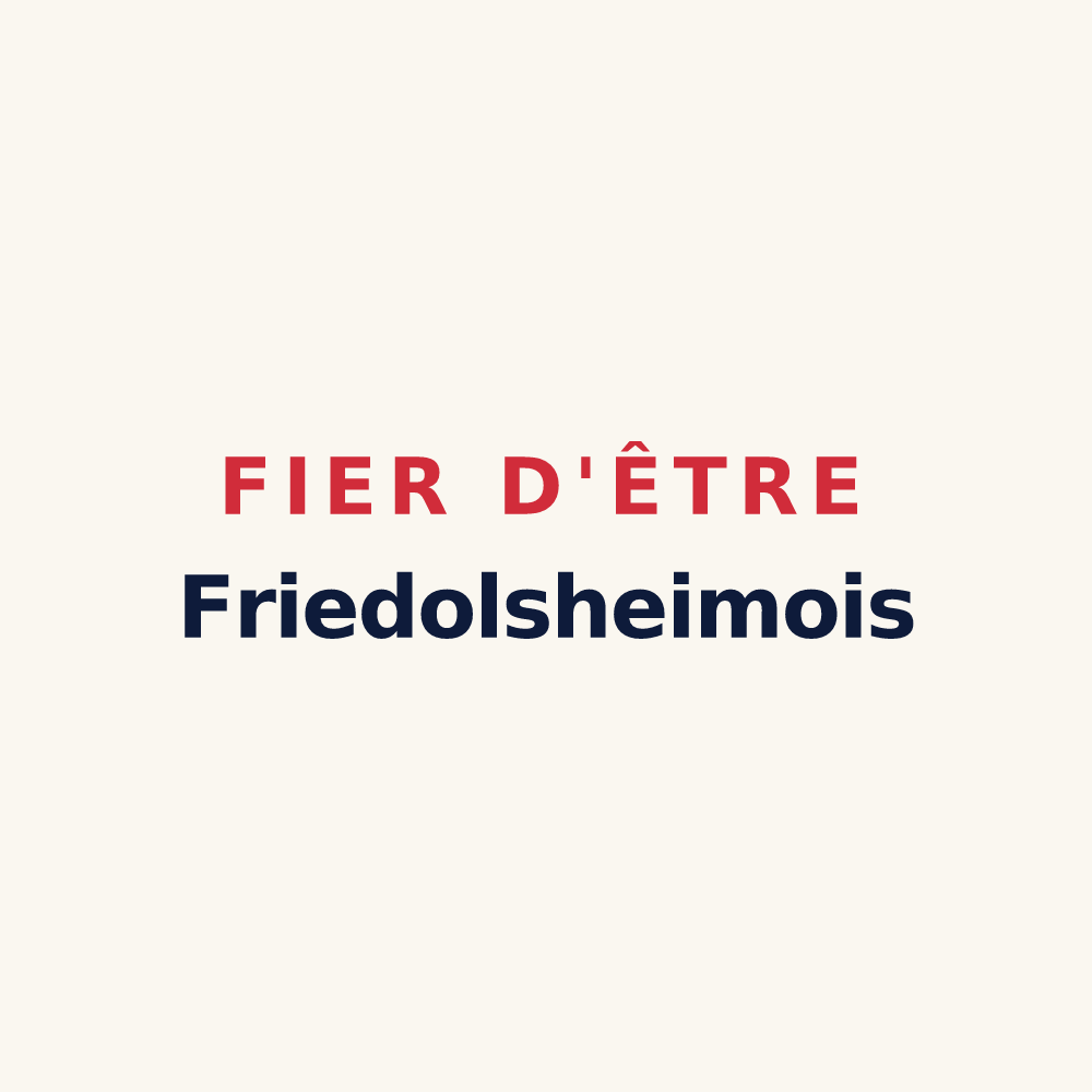 Tasse « Fier d'être Friedolsheimois » — design pour Friedolsheim