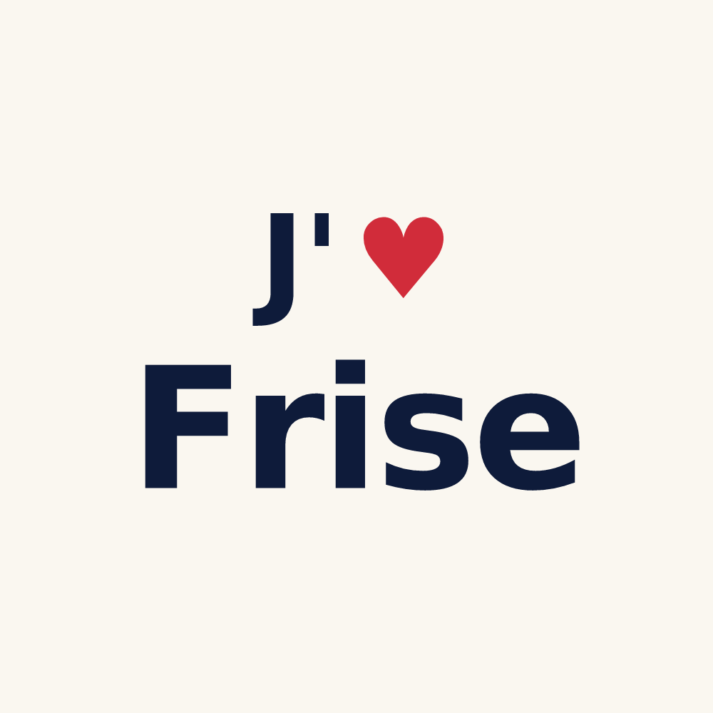 Tasse personnalisée Frise — design J'aime Frise