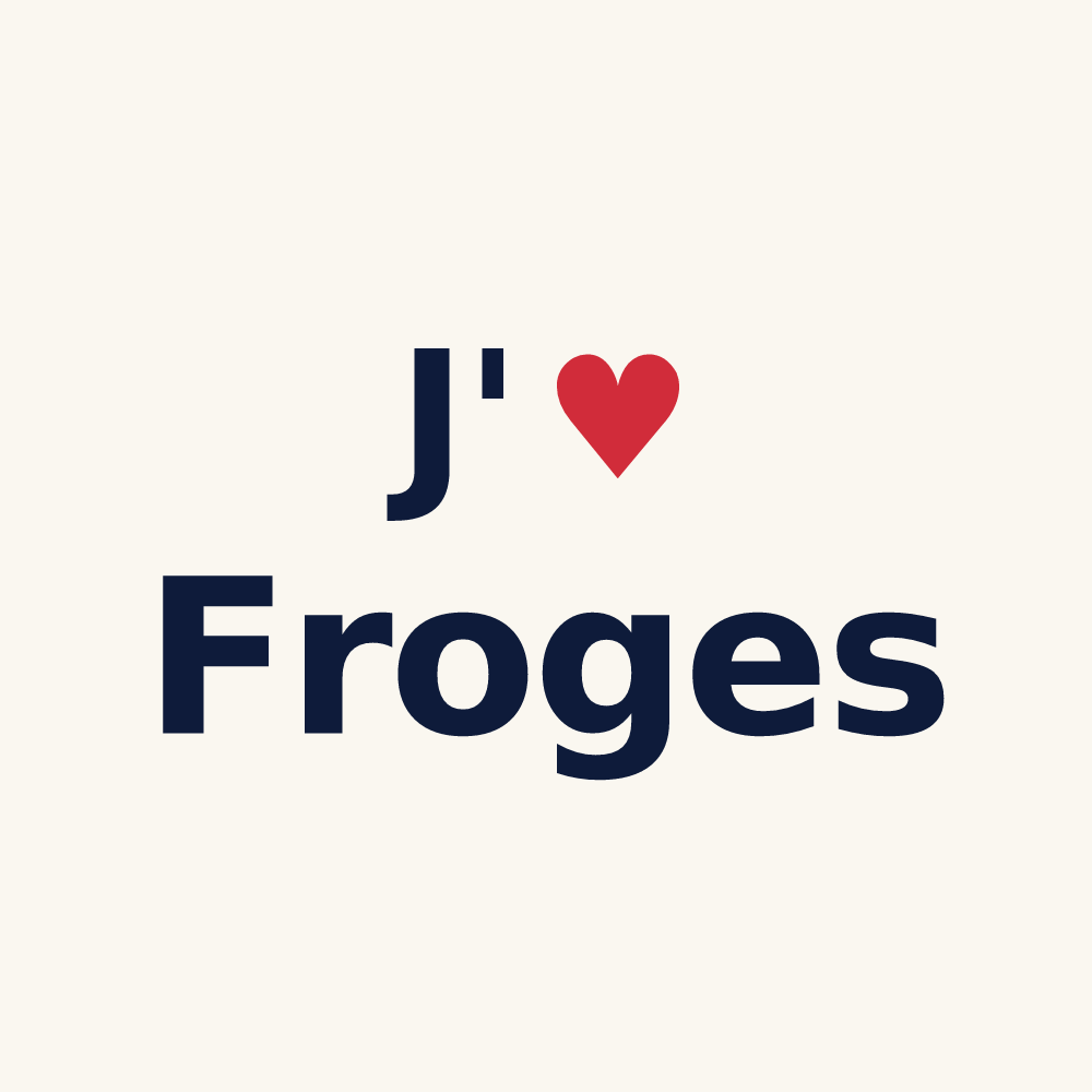 Tasse personnalisée Froges — design J'aime Froges