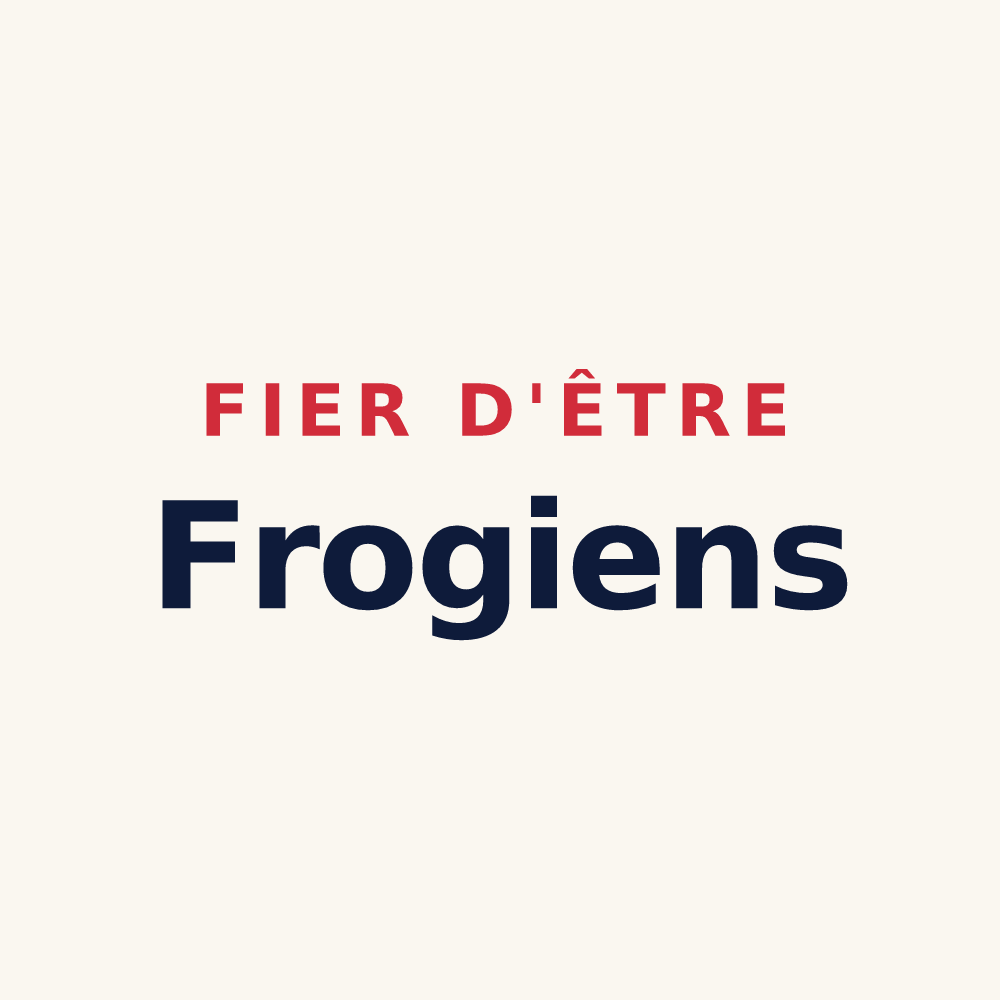 Tasse « Fier d'être Frogiens » — design pour Froges