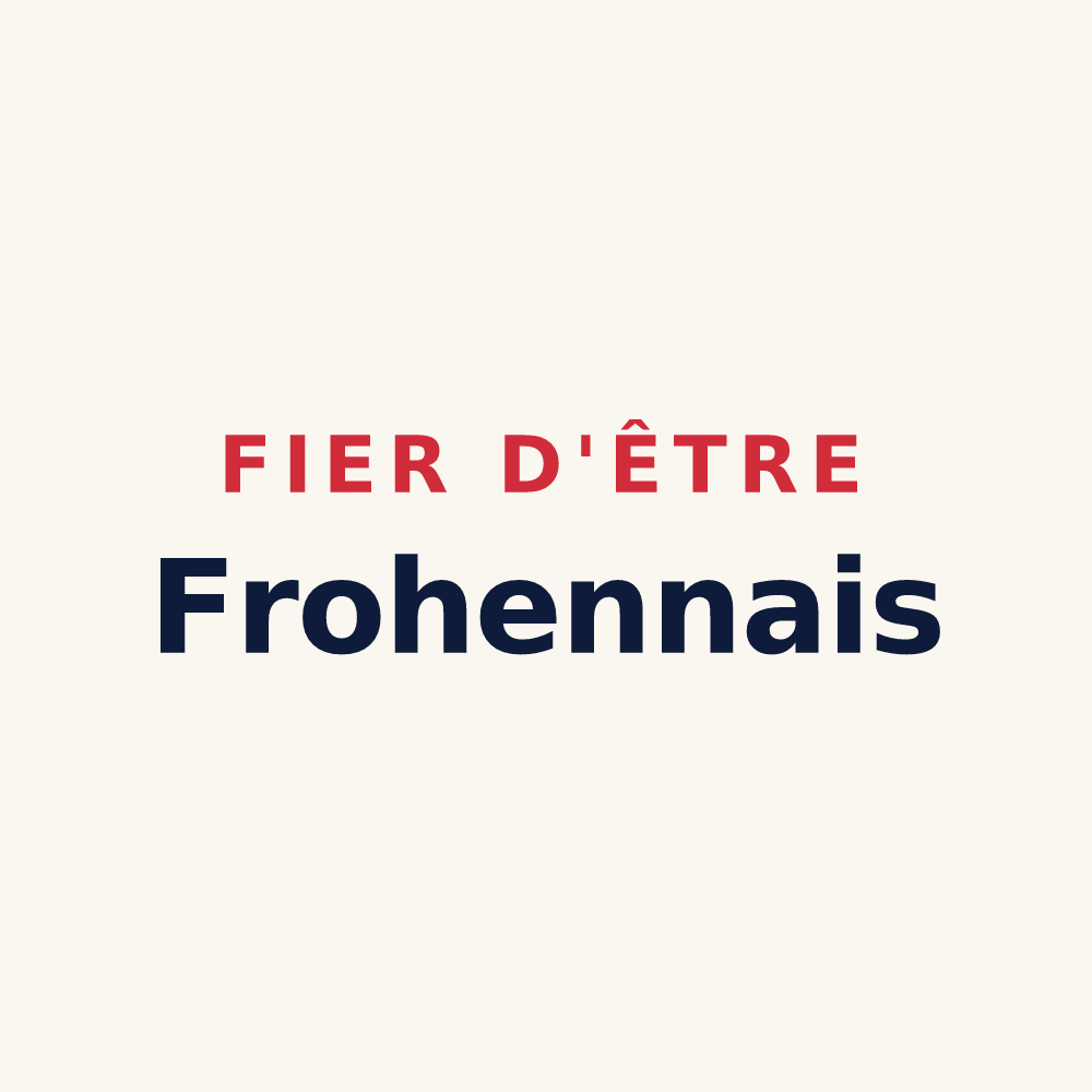 Tasse « Fier d'être Frohennais » — design pour Frohen-sur-Authie