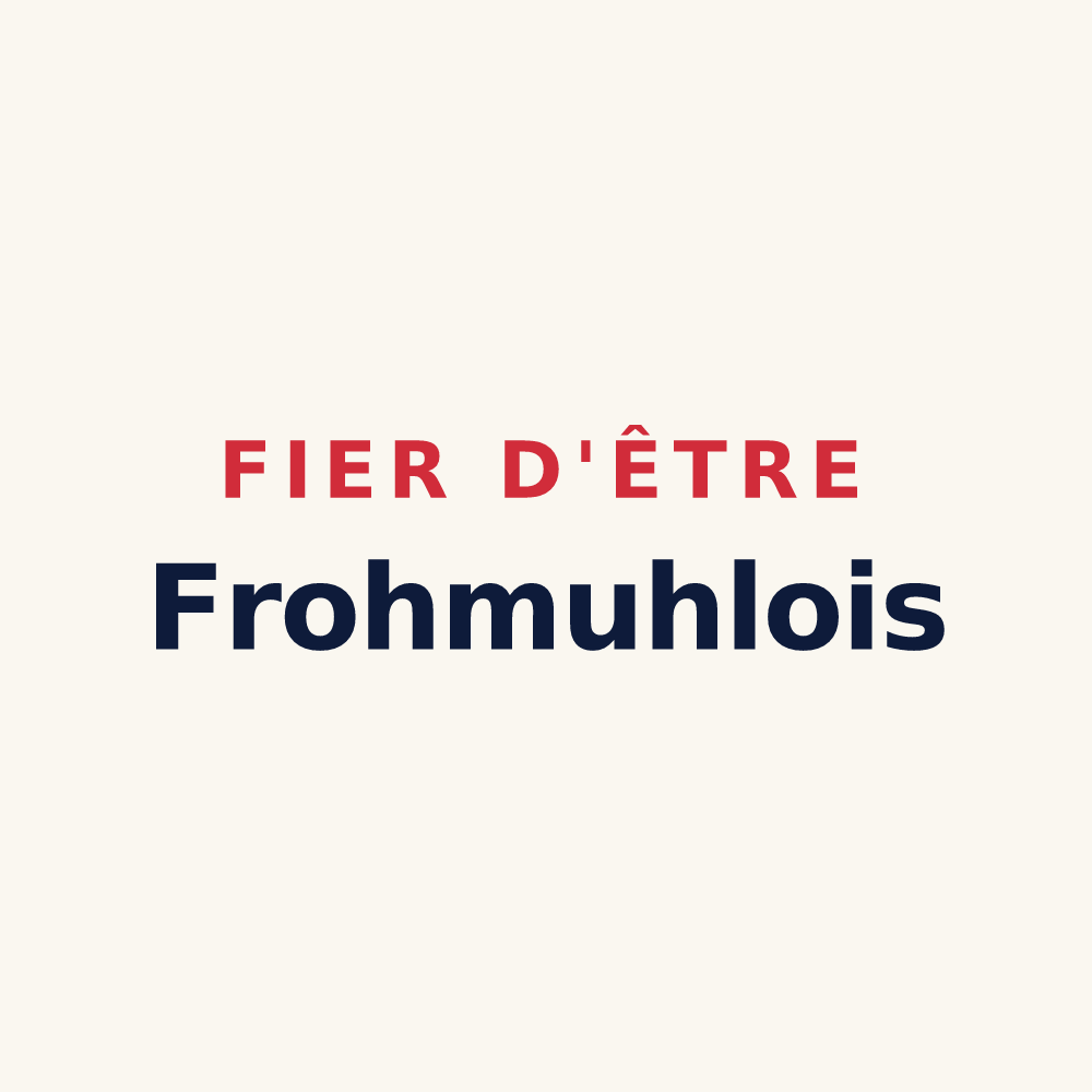 Tasse « Fier d'être Frohmuhlois » — design pour Frohmuhl