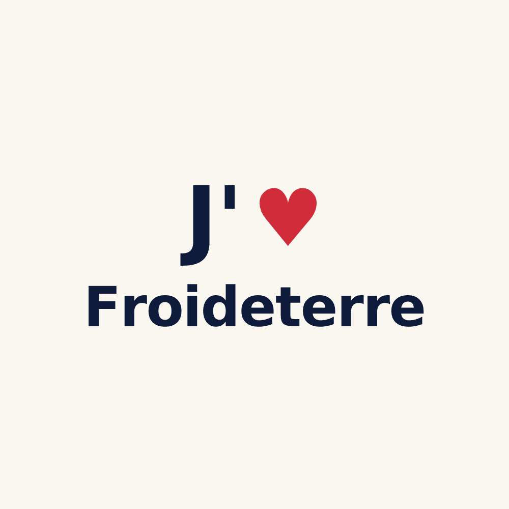 Tasse personnalisée Froideterre — design J'aime Froideterre