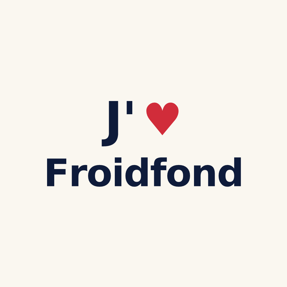 Tasse personnalisée Froidfond — design J'aime Froidfond