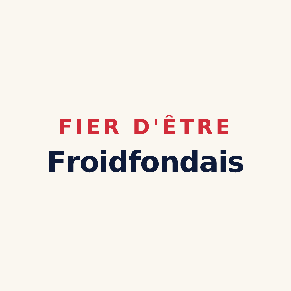 Tasse « Fier d'être Froidfondais » — design pour Froidfond