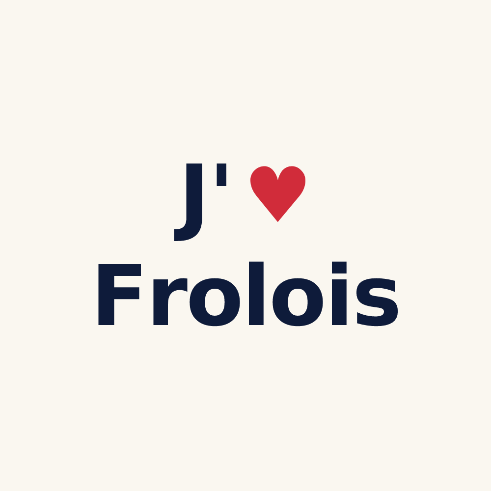 Tasse personnalisée Frolois — design J'aime Frolois