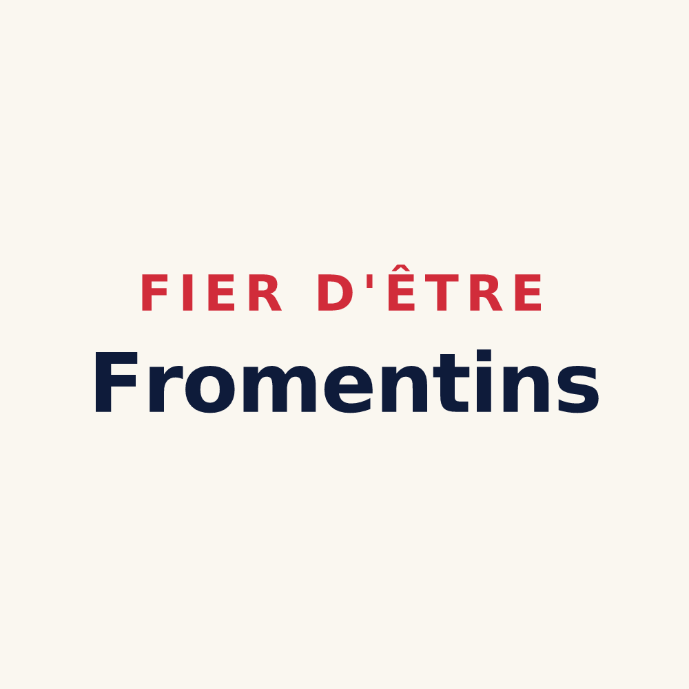 Tasse « Fier d'être Fromentins » — design pour Fromentières
