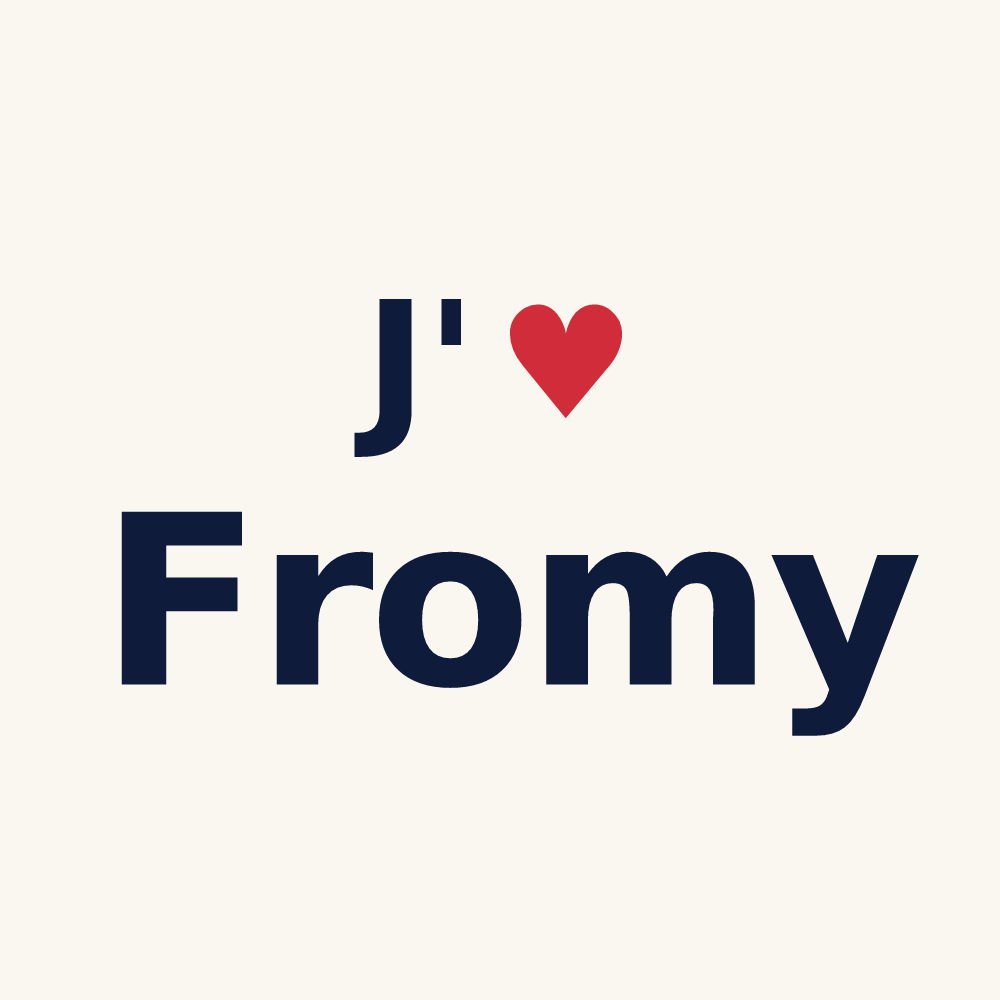 Tasse personnalisée Fromy — design J'aime Fromy