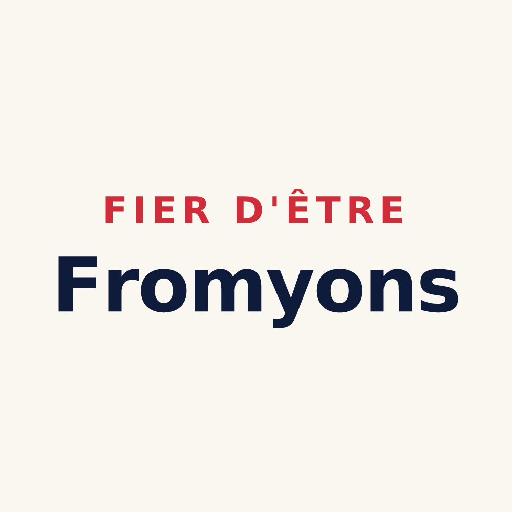 Tasse « Fier d'être Fromyons » — design pour Fromy