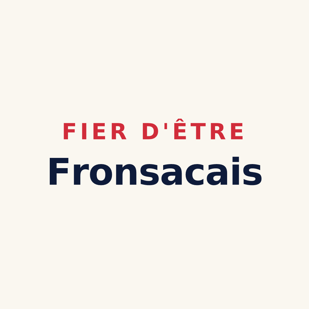 Tasse « Fier d'être Fronsacais » — design pour Fronsac