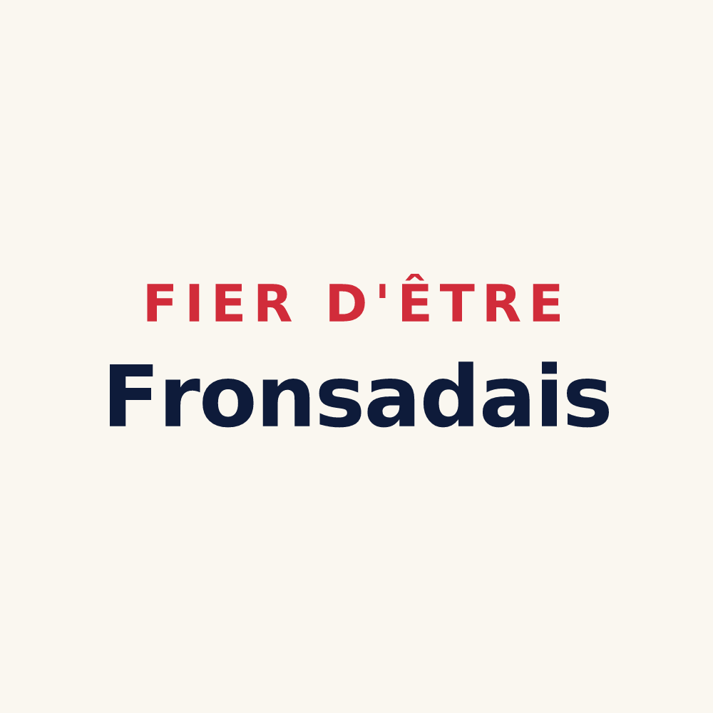 Tasse « Fier d'être Fronsadais » — design pour Fronsac