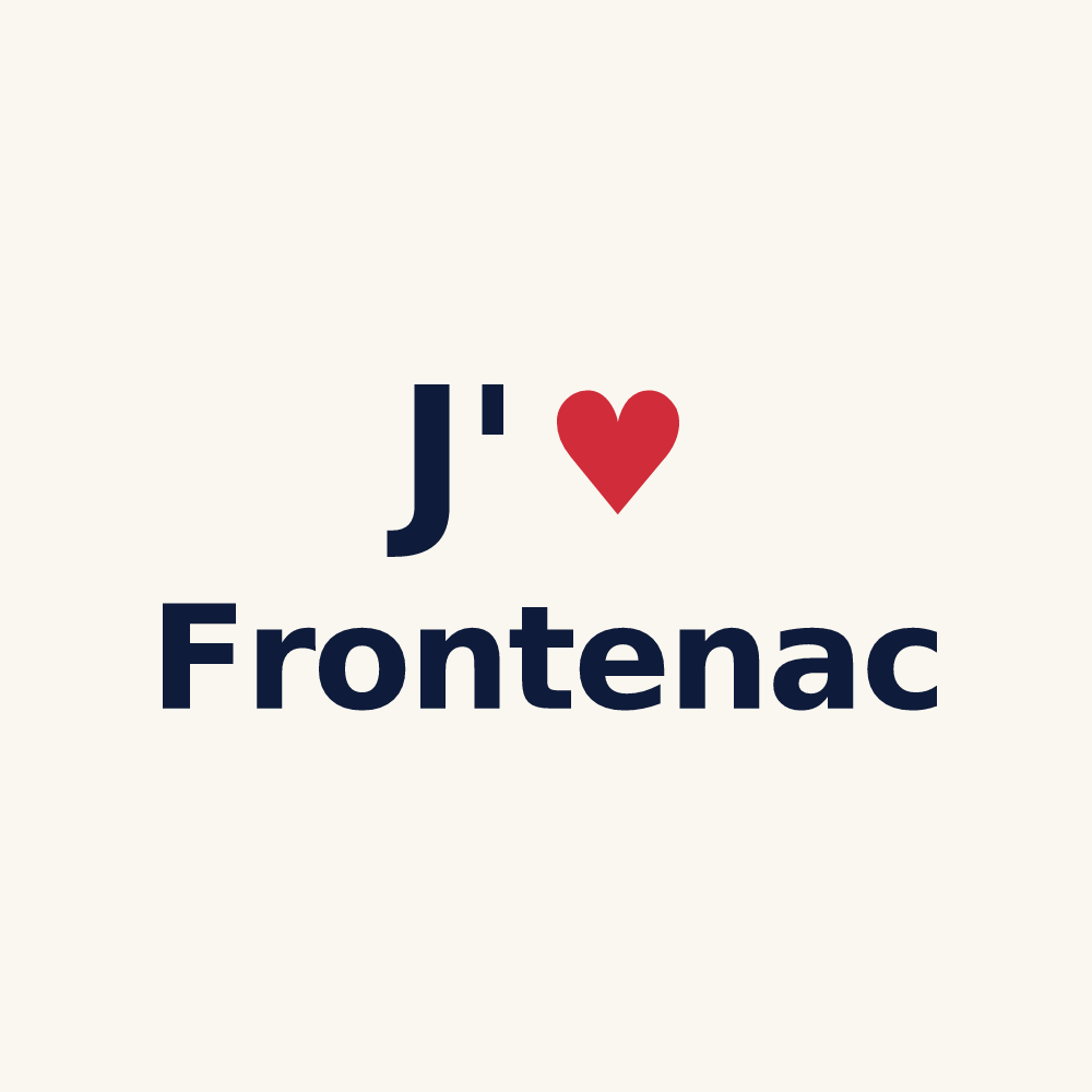 Tasse personnalisée Frontenac — design J'aime Frontenac