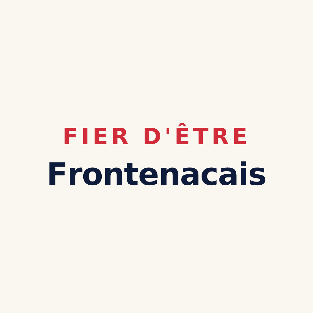 Tasse « Fier d'être Frontenacais » — design pour Frontenac