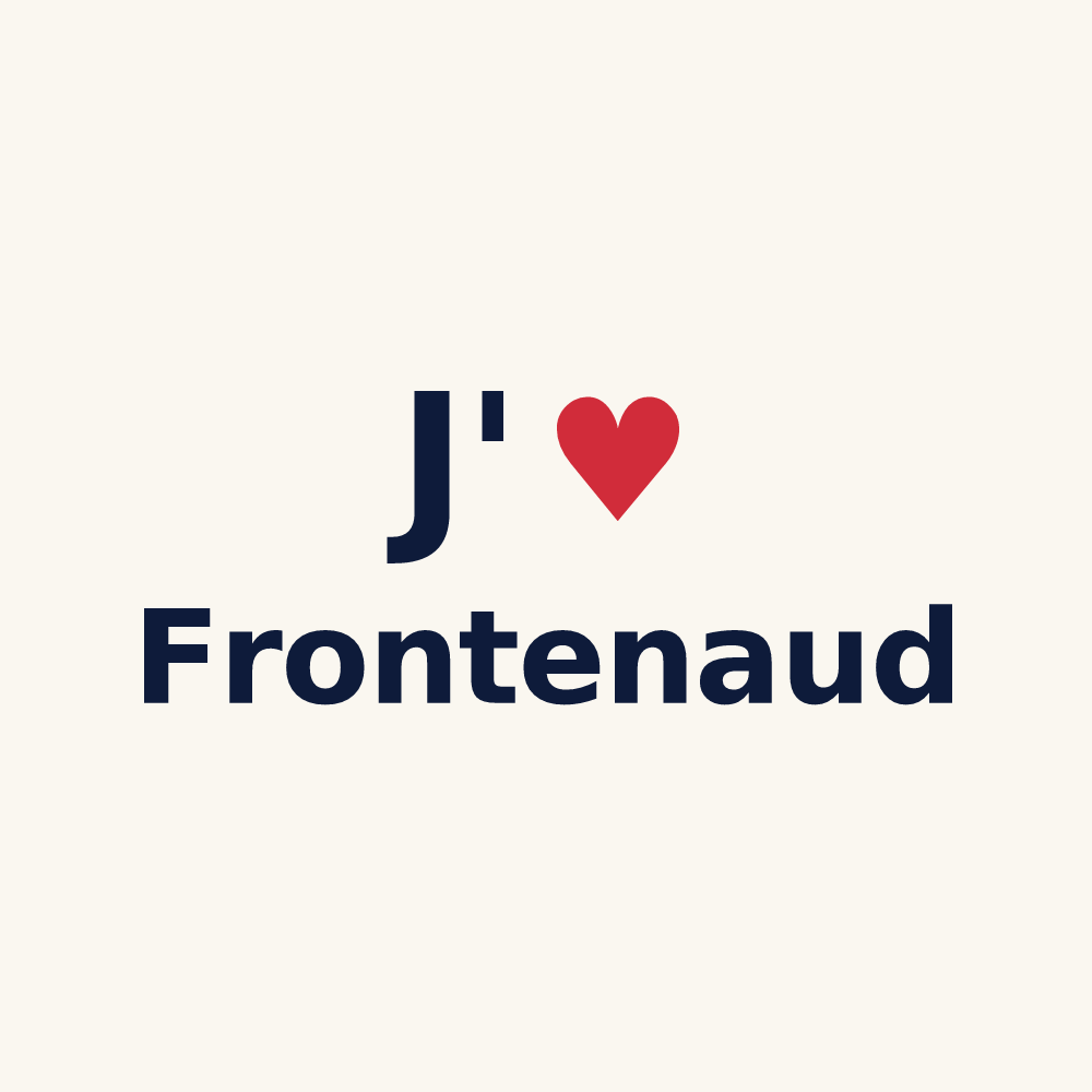 Tasse personnalisée Frontenaud — design J'aime Frontenaud