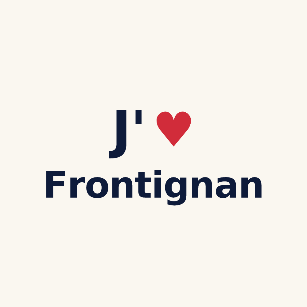 Tasse personnalisée Frontignan — design J'aime Frontignan