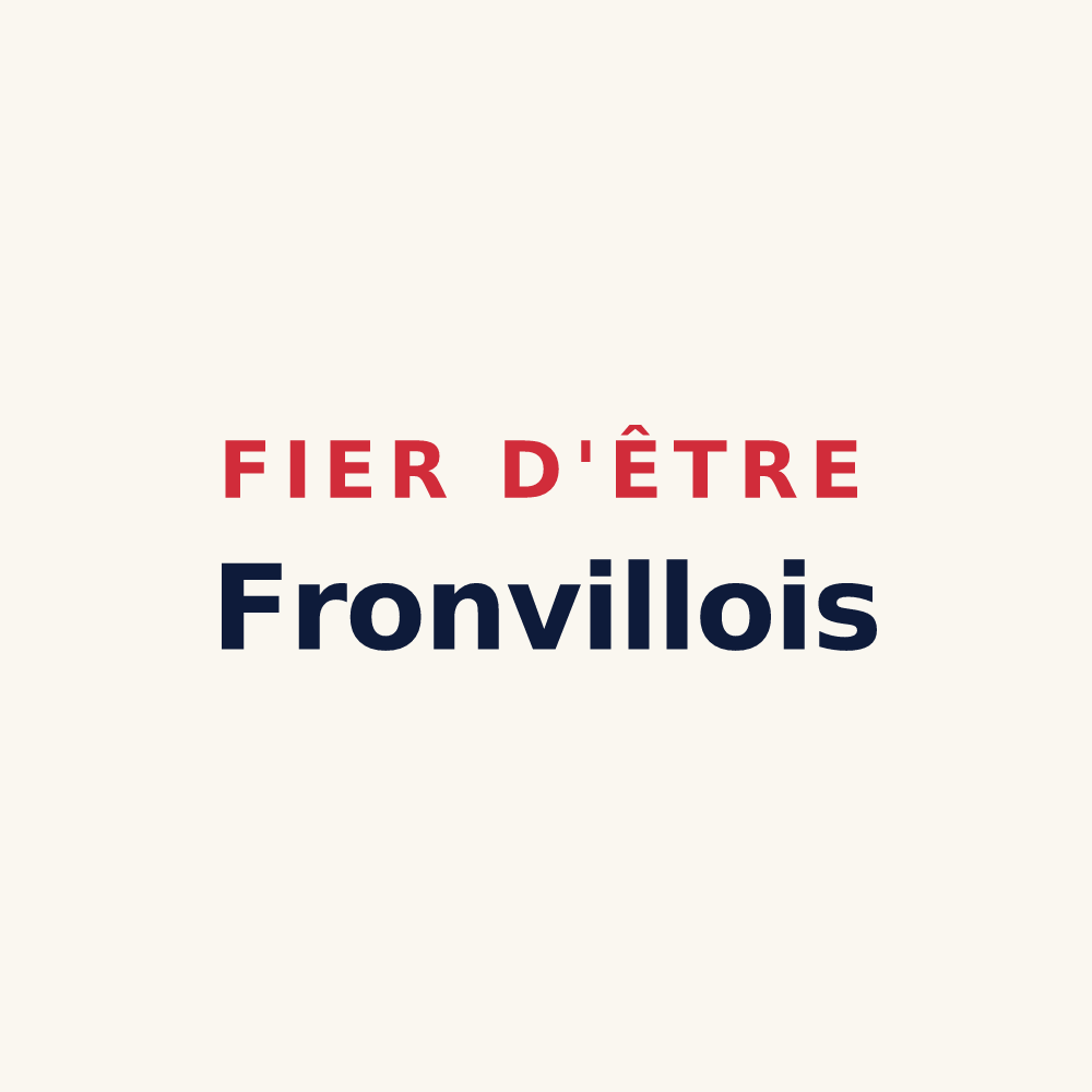 Tasse « Fier d'être Fronvillois » — design pour Fronville