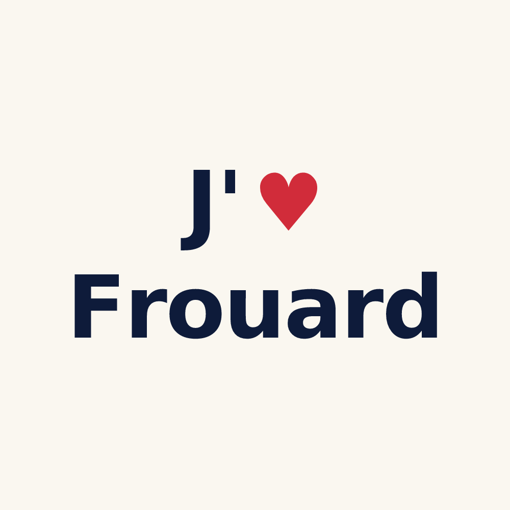 Tasse personnalisée Frouard — design J'aime Frouard