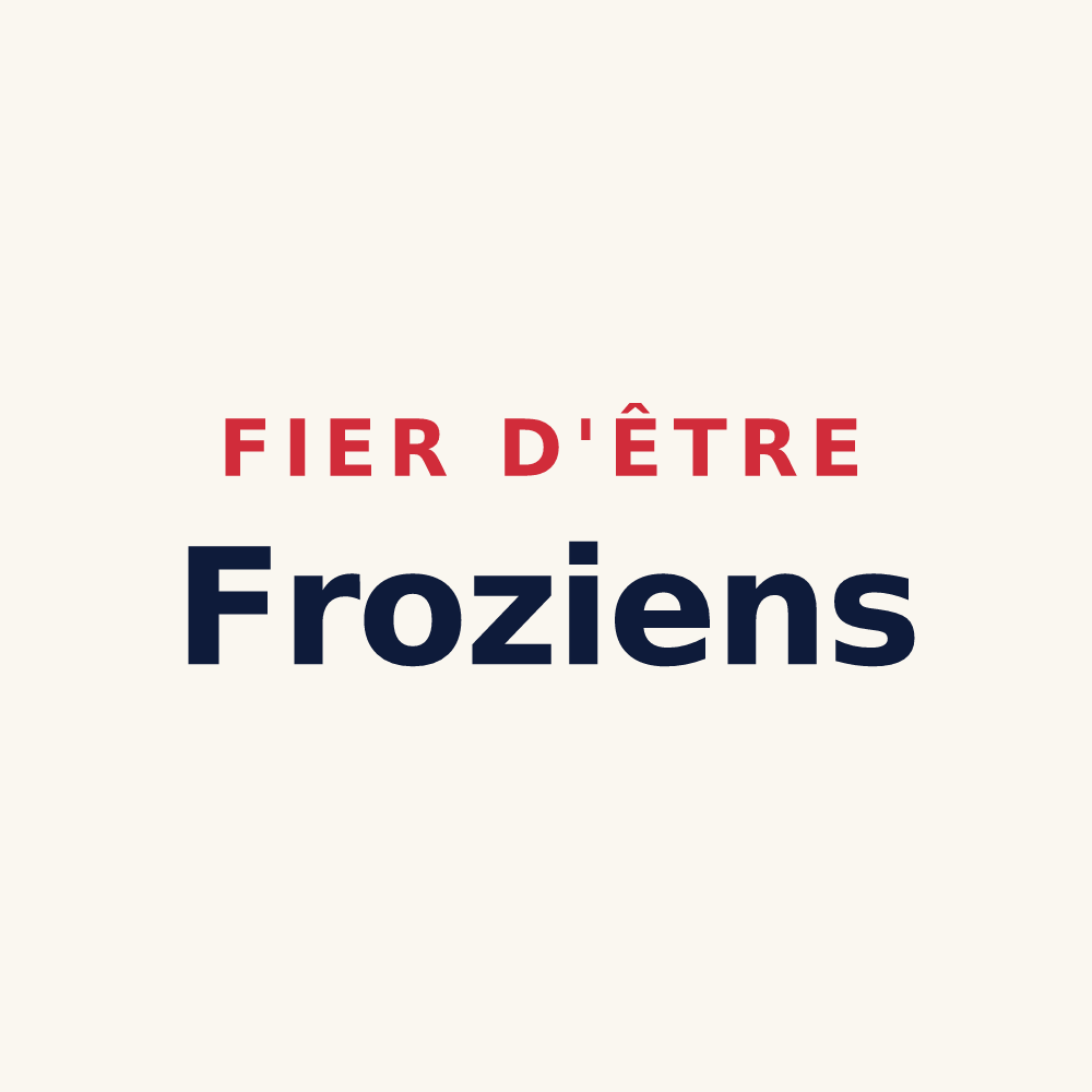 Tasse « Fier d'être Froziens » — design pour Frozes
