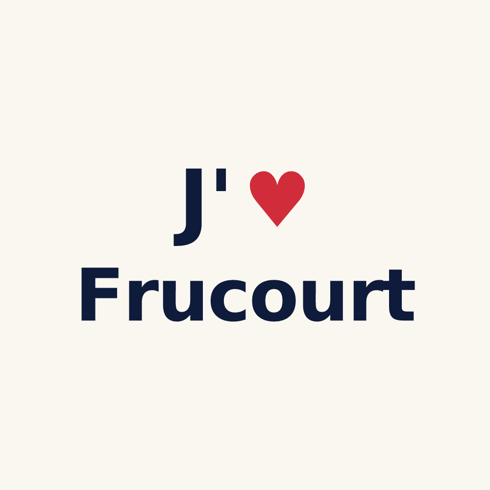 Tasse personnalisée Frucourt — design J'aime Frucourt
