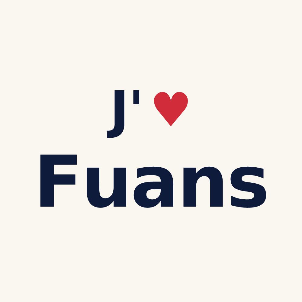 Tasse personnalisée Fuans — design J'aime Fuans