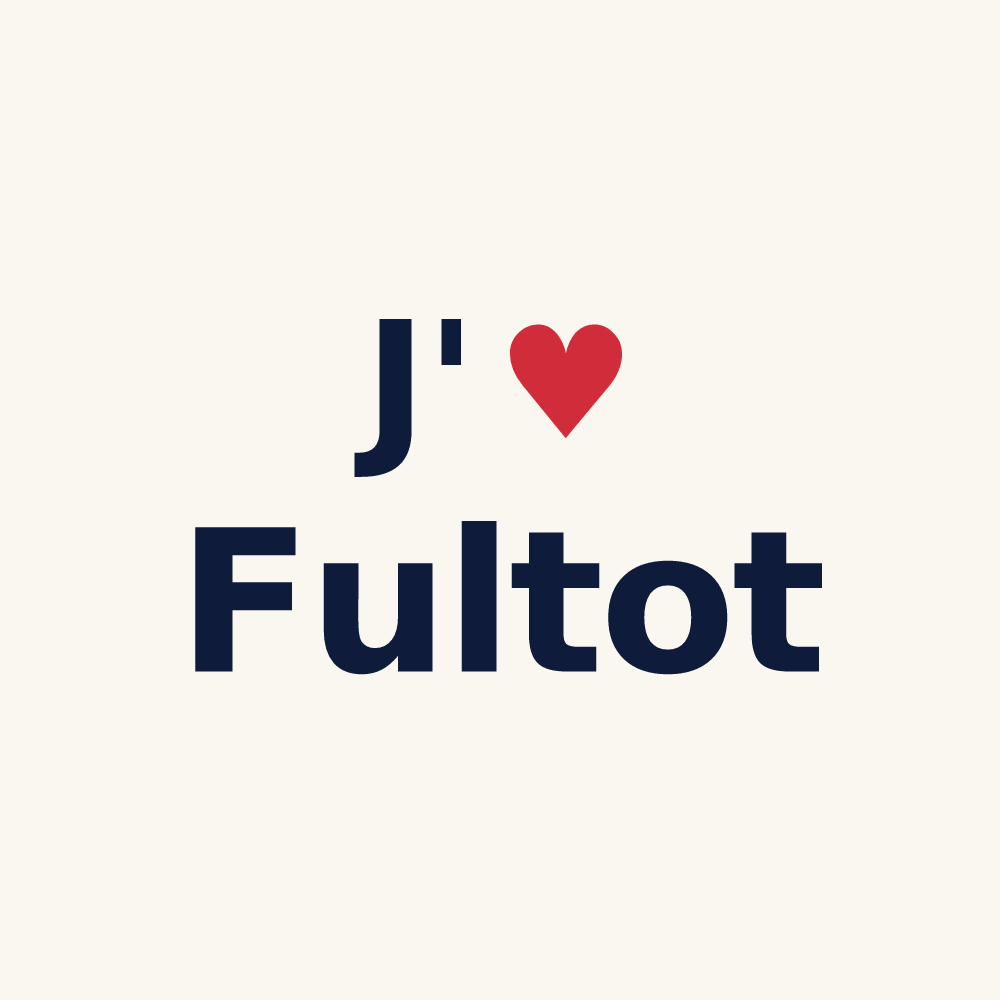 Tasse personnalisée Fultot — design J'aime Fultot