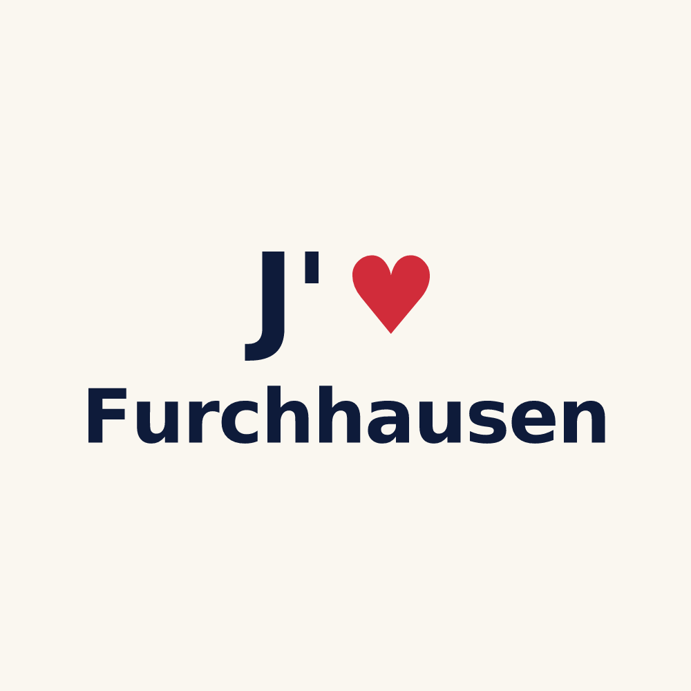 Tasse personnalisée Furchhausen — design J'aime Furchhausen