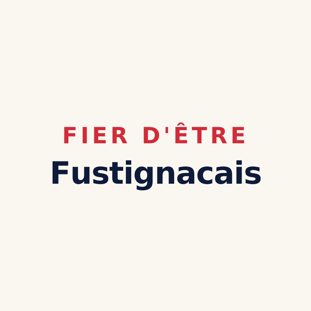 Tasse « Fier d'être Fustignacais » — design pour Fustignac