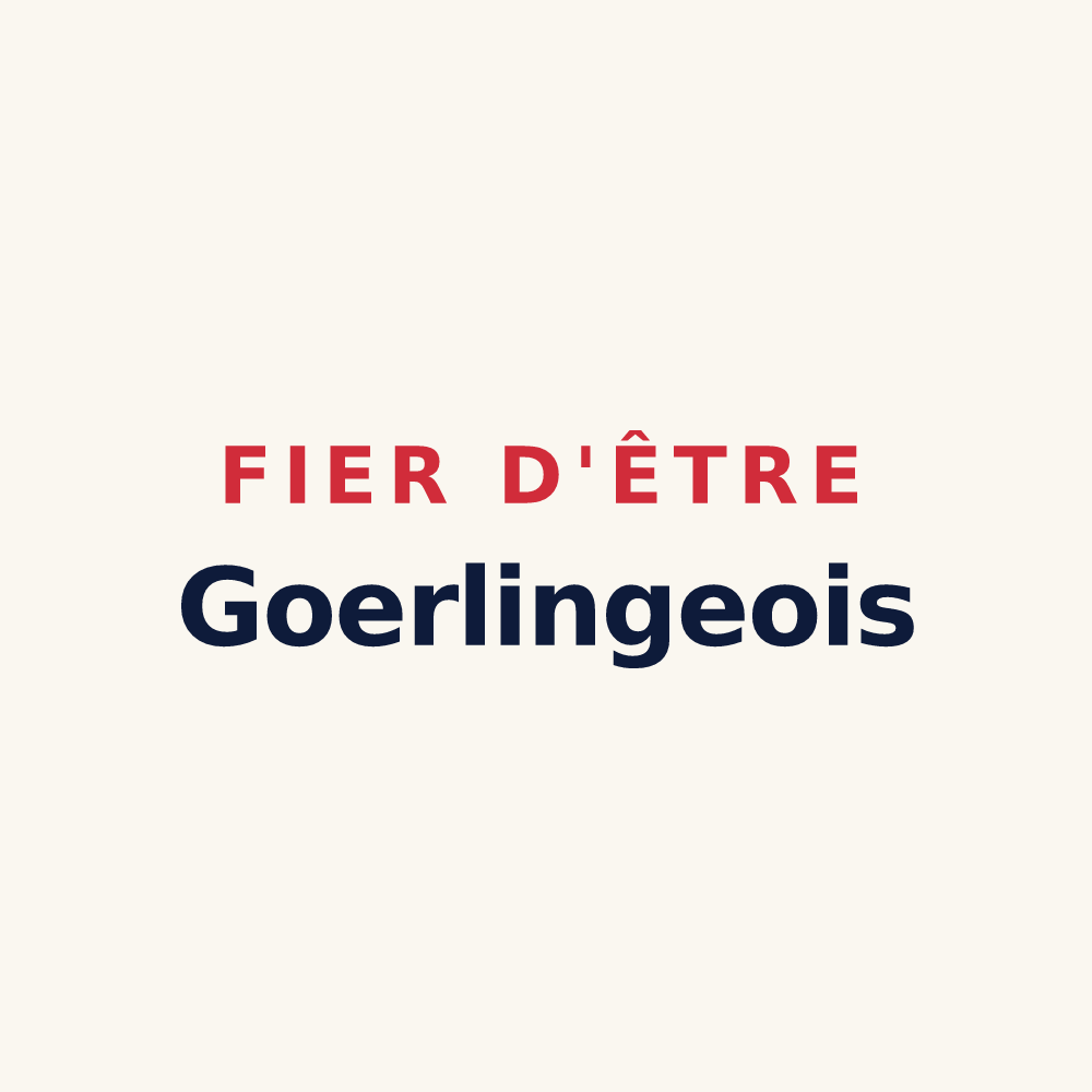 Tasse « Fier d'être Goerlingeois » — design pour Gœrlingen