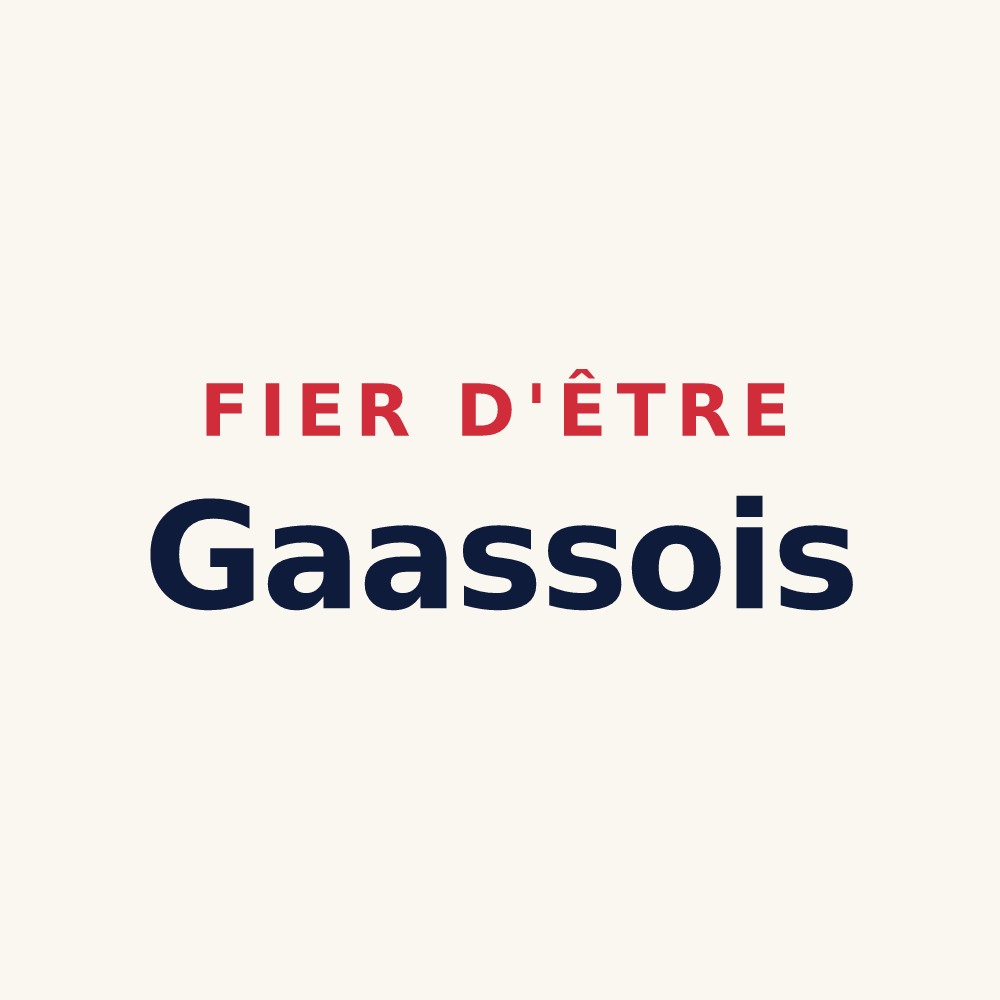 Tasse « Fier d'être Gaassois » — design pour Gaas