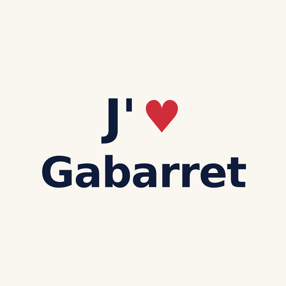 Tasse personnalisée Gabarret — design J'aime Gabarret