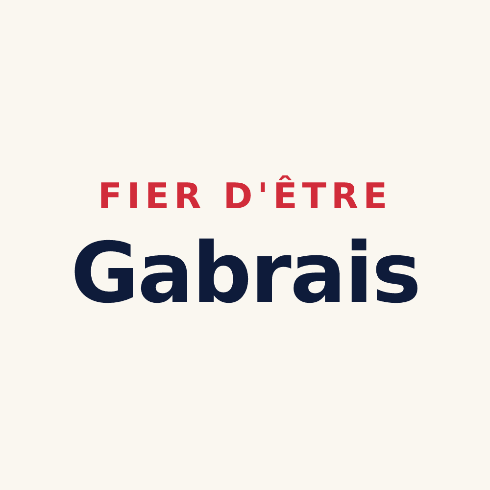 Tasse « Fier d'être Gabrais » — design pour Gabre