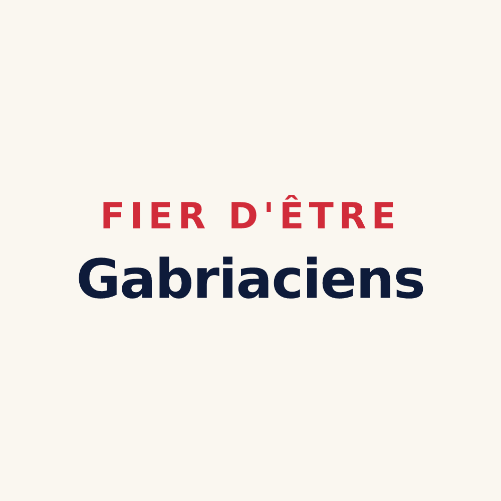 Tasse « Fier d'être Gabriaciens » — design pour Gabriac
