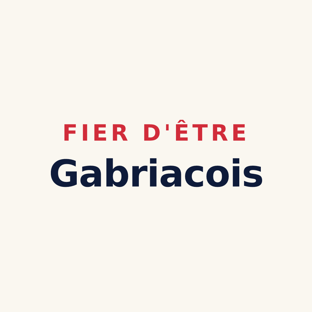 Tasse « Fier d'être Gabriacois » — design pour Gabriac