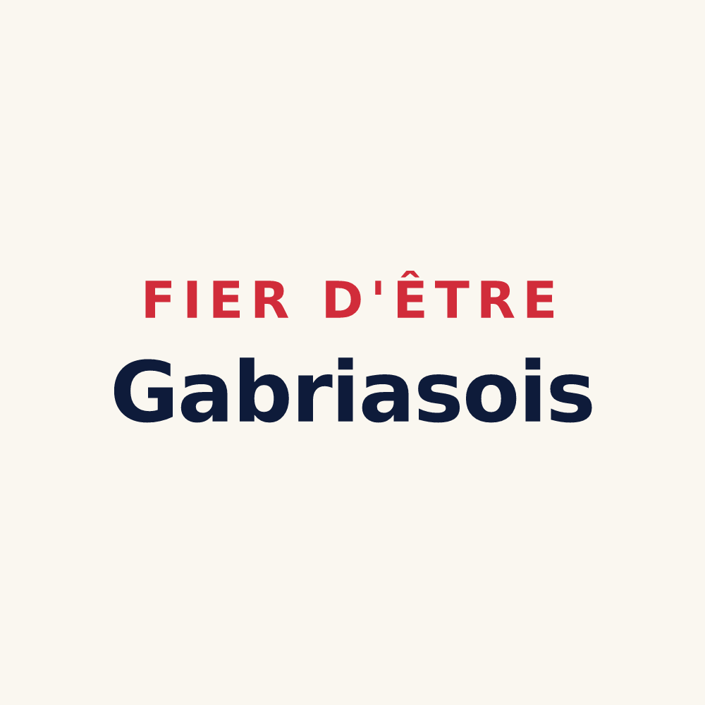 Tasse « Fier d'être Gabriasois » — design pour Gabrias
