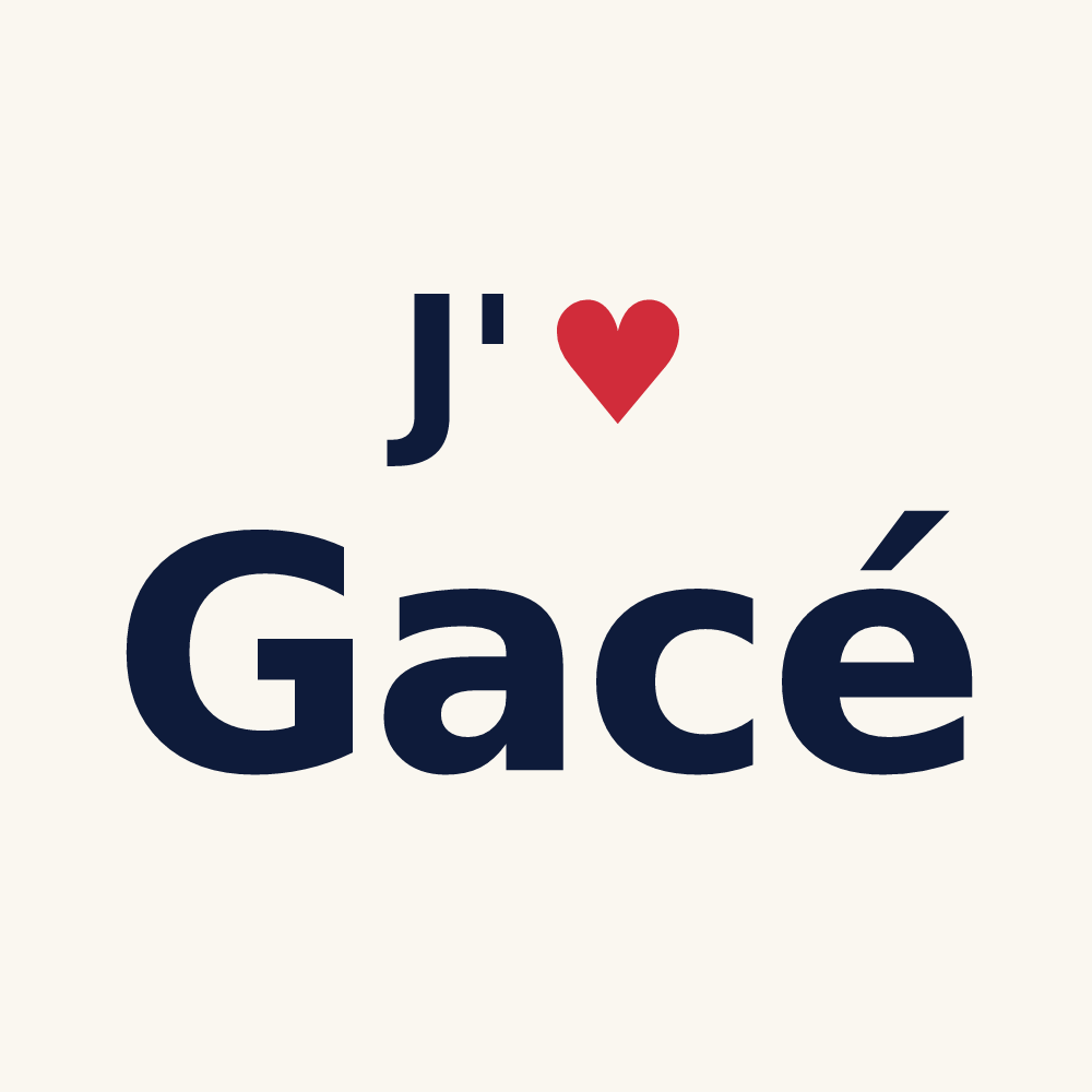 Tasse personnalisée Gacé — design J'aime Gacé