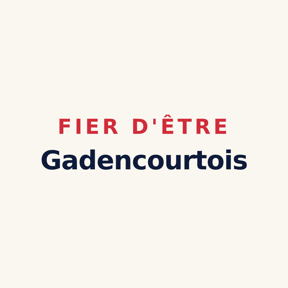 Tasse « Fier d'être Gadencourtois » — design pour Gadencourt