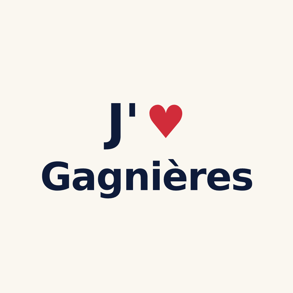 Tasse personnalisée Gagnières — design J'aime Gagnières